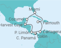 Itinerário do Cruzeiro Jamaica, Colômbia, Panamá, Costa Rica, México - NCL Norwegian Cruise Line