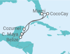 Itinerário do Cruzeiro México, Belize - Celebrity Cruises