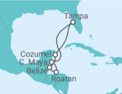 Itinerário do Cruzeiro Belize, Honduras, México - Royal Caribbean
