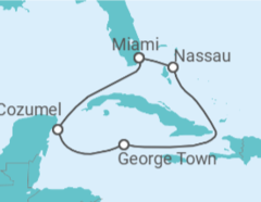Itinerário do Cruzeiro Bahamas, Ilhas Caimão, México - Celebrity Cruises