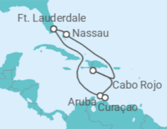 Itinerário do Cruzeiro Bahamas, Aruba, Curaçao - Royal Caribbean