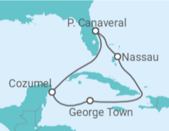 Itinerário do Cruzeiro Bahamas, Ilhas Caimão, México - Celebrity Cruises