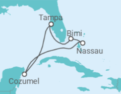 Itinerário do Cruzeiro Bahamas, México - Celebrity Cruises