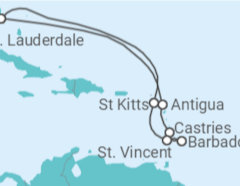 Itinerário do Cruzeiro Antígua E Barbuda, Santa Lúcia, Barbados - Celebrity Cruises