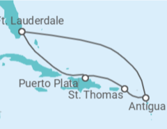 Itinerário do Cruzeiro Ilhas Virgens Americanas, Antígua E Barbuda - Celebrity Cruises