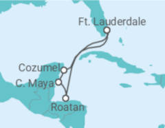 Itinerário do Cruzeiro México, Honduras - Princess Cruises