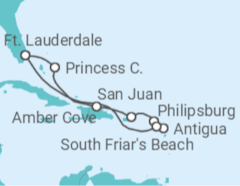 Itinerário do Cruzeiro Porto Rico, Sint Maarten, Antígua E Barbuda - Princess Cruises