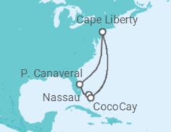 Itinerário do Cruzeiro EUA, Bahamas - Royal Caribbean