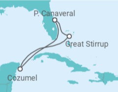 Itinerário do Cruzeiro México - NCL Norwegian Cruise Line