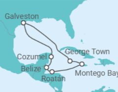 Itinerário do Cruzeiro México, Belize, Jamaica, Ilhas Caimão - Carnival Cruise Line
