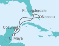 Itinerário do Cruzeiro México - Royal Caribbean