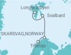 Itinerário do Cruzeiro Noruega - Silversea