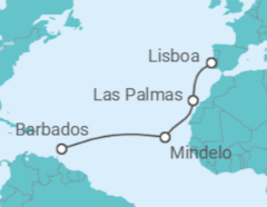Itinerário do Cruzeiro Ilhas Canárias (Espanha) - Silversea