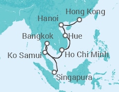 Itinerário do Cruzeiro Tailândia, Vietname - Celebrity Cruises