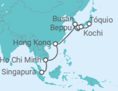 Itinerário do Cruzeiro Vietname, China, Coreia Do Sul, Japão - Silversea