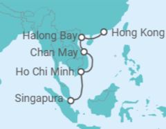 Itinerário do Cruzeiro De Singapura a Hong Kong (China) - Silversea
