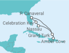 Itinerário do Cruzeiro Bahamas - Carnival Cruise Line