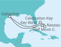 Itinerário do Cruzeiro EUA, Bahamas - Carnival Cruise Line