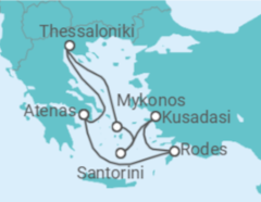 Itinerário do Cruzeiro Grécia, Turquia - Celebrity Cruises