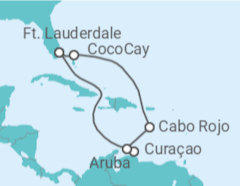 Itinerário do Cruzeiro Curaçao, Aruba - Royal Caribbean