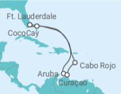 Itinerário do Cruzeiro Aruba, Curaçao - Royal Caribbean