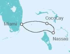 Itinerário do Cruzeiro Bahamas - Royal Caribbean