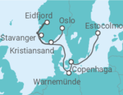 Itinerário do Cruzeiro Dinamarca, Alemanha, Noruega - MSC Cruzeiros