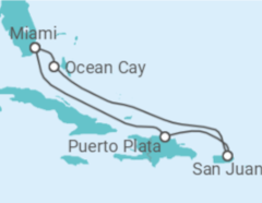 Itinerário do Cruzeiro Porto Rico - MSC Cruzeiros