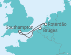 Itinerário do Cruzeiro Holanda, Bélgica - Cunard