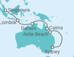 Itinerário do Cruzeiro Austrália - Celebrity Cruises