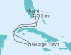 Itinerário do Cruzeiro Ilhas Caimão - Virgin Voyages