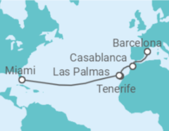 Itinerário do Cruzeiro Marrocos, Espanha - Virgin Voyages