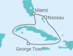 Itinerário do Cruzeiro Ilhas Caimão, Bahamas - Royal Caribbean