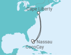 Itinerário do Cruzeiro Bahamas - Royal Caribbean