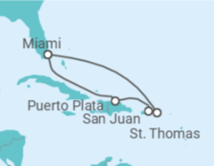 Itinerário do Cruzeiro Porto Rico, Ilhas Virgens Americanas - Royal Caribbean
