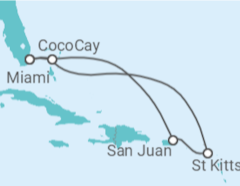 Itinerário do Cruzeiro Porto Rico - Royal Caribbean