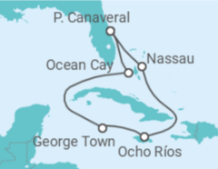 Itinerário do Cruzeiro Bahamas, Jamaica, Ilhas Caimão - MSC Cruzeiros