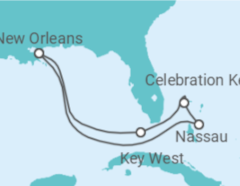 Itinerário do Cruzeiro EUA, Bahamas - Carnival Cruise Line