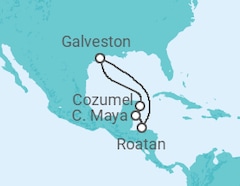 Itinerário do Cruzeiro México - Carnival Cruise Line