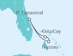 Itinerário do Cruzeiro Bahamas - Royal Caribbean