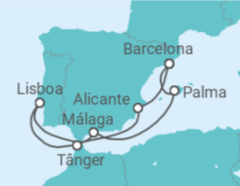 Itinerário do Cruzeiro Espanha, Marrocos, Portugal - Explora Journeys