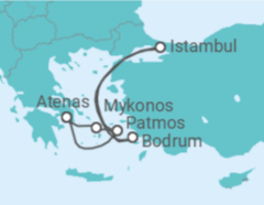 Itinerário do Cruzeiro Grécia, Turquia - Explora Journeys