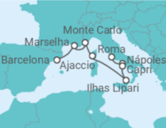 Itinerário do Cruzeiro Itália, França, Monaco - Explora Journeys