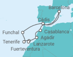Itinerário do Cruzeiro Ilhas Canárias - Explora Journeys