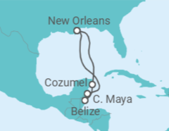 Itinerário do Cruzeiro Belize, México - Royal Caribbean