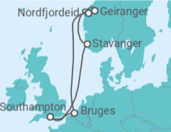 Itinerário do Cruzeiro Noruega, Bélgica - Celebrity Cruises