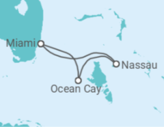 Itinerário do Cruzeiro Bahamas - MSC Cruzeiros