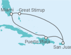 Itinerário do Cruzeiro Porto Rico - NCL Norwegian Cruise Line