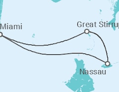 Itinerário do Cruzeiro Bahamas - NCL Norwegian Cruise Line