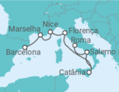 Itinerário do Cruzeiro França - NCL Norwegian Cruise Line